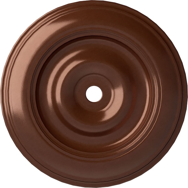 Ekena Millwork Classic Ceiling Medallion (Fits Canopies up to 8 1/4"), 44 1/2"OD x 4"ID x 4 "P, Copper Penny CM44CLCPS - main